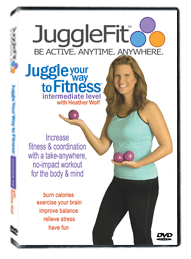Learn to Juggle with JuggleFit Intermediate DVD featuring Heather Wolf